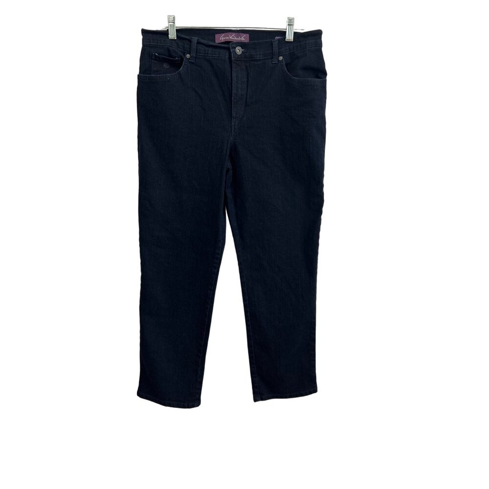 Gloria Vanderbilt, Amanda Dark Wash Jeans, Size 12